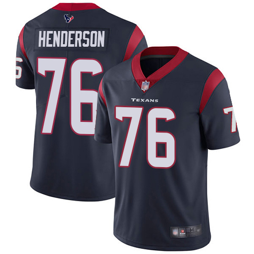 Houston Texans Limited Navy Blue Men Seantrel Henderson Home Jersey NFL Football #76 Vapor Untouchable->houston texans->NFL Jersey